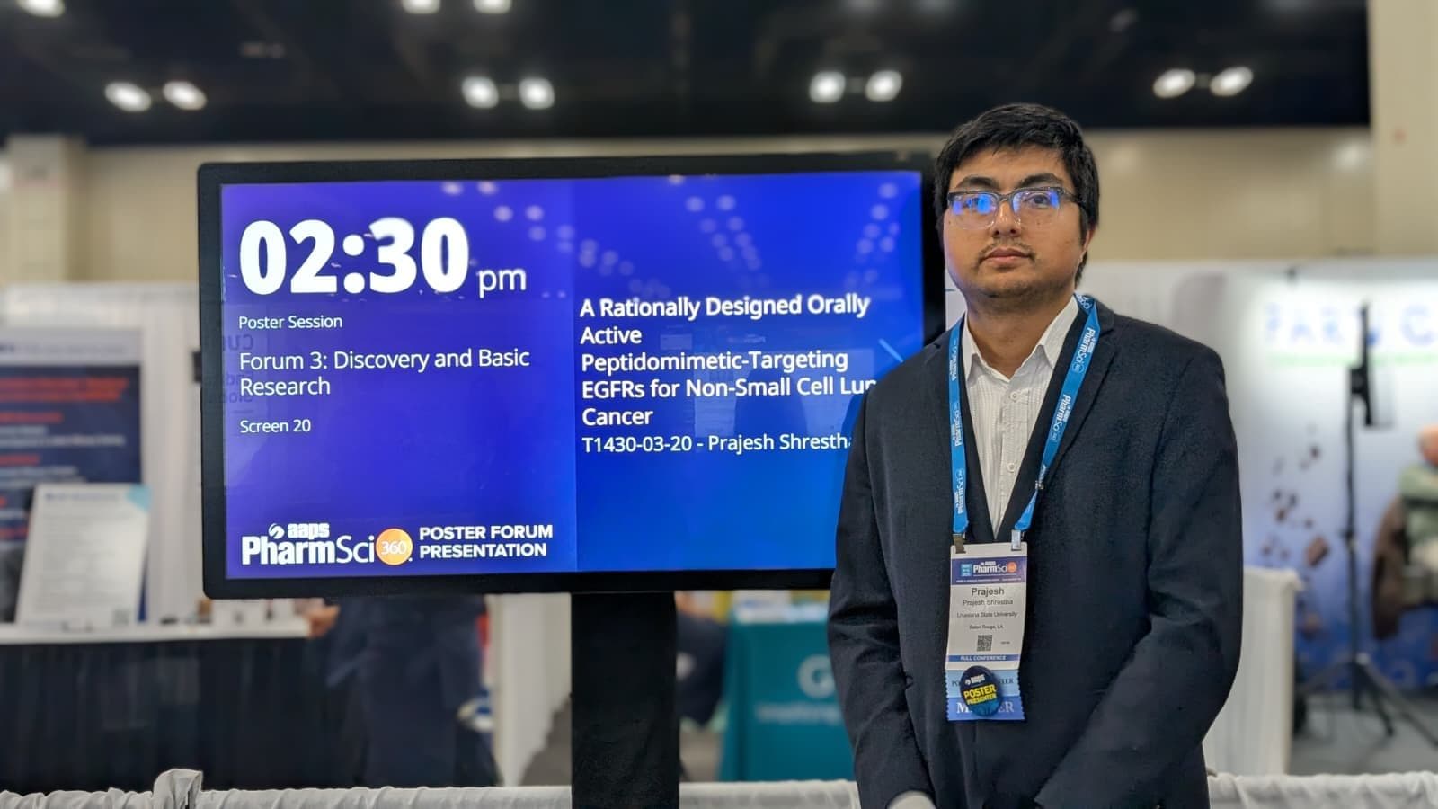 Research conference poster presentation at AAPS PharmSci360