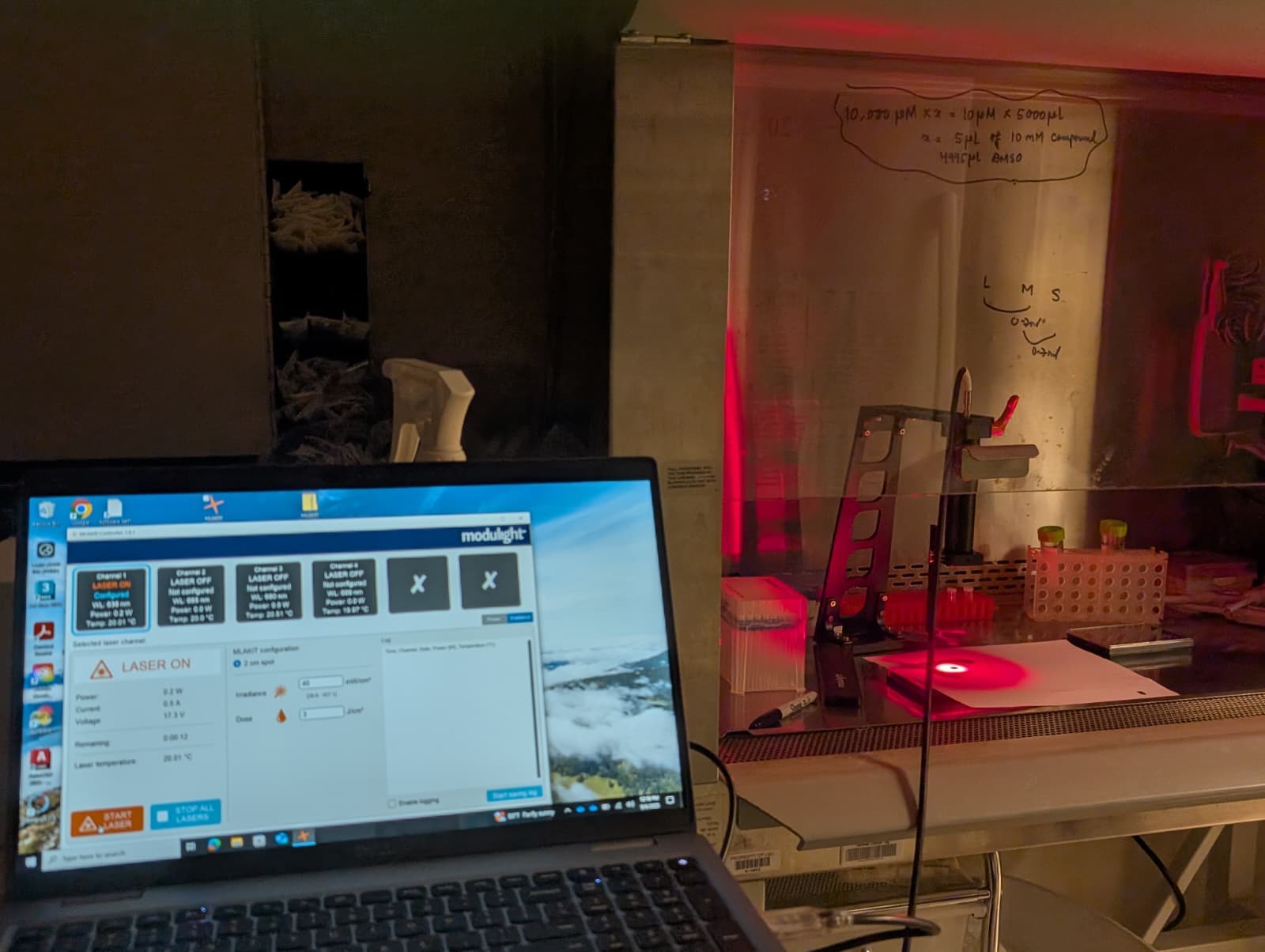 PDT control system and monitoring